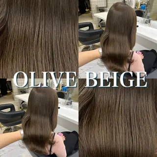 セミロング 寒色＆ブリーチ特化 寒色MiOのヘアスタイル