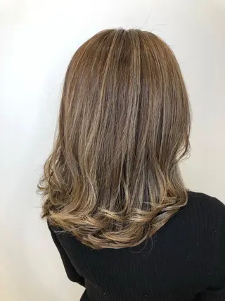 ミディアム カラー ✨髪質改善✨ 田西　基彦のヘアスタイル