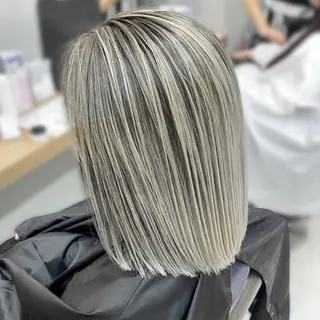 ショート カラー 銀座/ハイライト特化 🌿ブリーチ/片山のヘアスタイル