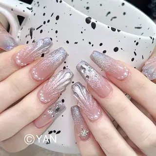 ネイル 長いだし/スカルプ/ パラシェルN.oneのネイルデザイン