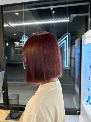 ミディアム カラー Ayaka 福岡美容師のヘアスタイル