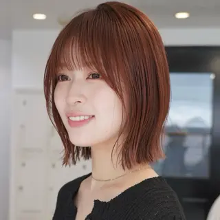 ミディアム i.+FERiCIA.所属・ボブ／アンニュイ 🌷しだひめな🌷のヘアスタイル