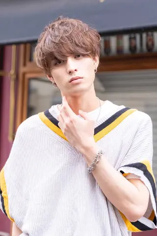 ショート カラー パーマ メンズ ヘアアレンジ 【韓国ヘア】 人気No.1/ユウキのヘアスタイル