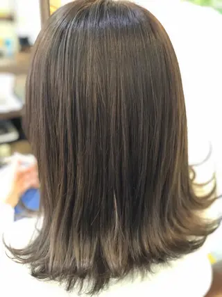 ミディアム カラー 【艶髪×韓国風】 毛流れ職人 RYOのヘアスタイル