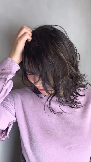 ミディアム カラー L’atelier BROCANTE （ラトリエ　ブロカント）所属・BROCANTE立川 karasawa.nのヘアスタイル