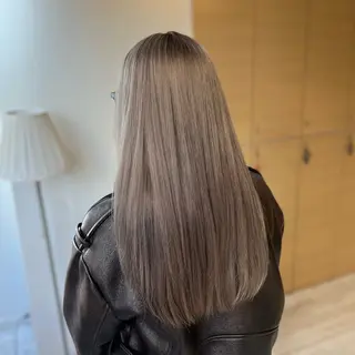 セミロング カラー 🌙Runa つや髪 /モテ/カットのヘアスタイル