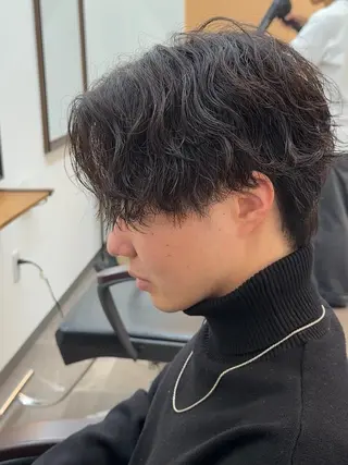 ショート パーマ メンズ サロンズ内B区画所属・新宿メンズ専門 メンズパーマ特化のヘアスタイル