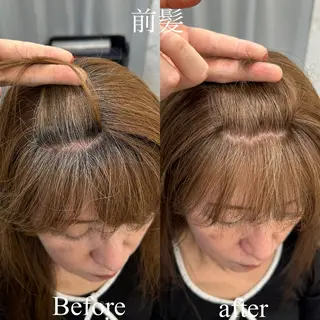 ロング カラー 髪質改善専門店 Adele 青山所属・白髪ぼかし/レイヤー 青山/ヒロキのヘアスタイル