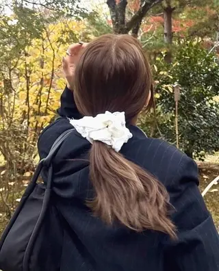 セミロング カラー ❣️圧倒的透明感ヘア ❣️yukinaのヘアスタイル