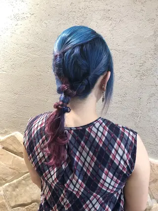 セミロング ヘアアレンジ 【ディレクター 🧸🤍田澤 唯那】のヘアスタイル