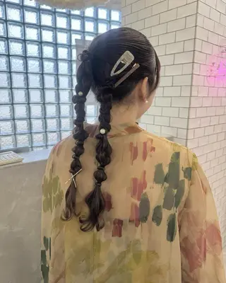 ヘアアレンジ 梅田/美髪カラー/ ガーリー🎀/Noeのヘアスタイル