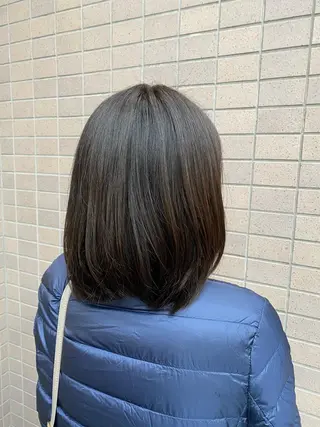 ミディアム BiBi 藤野あゆみのヘアスタイル