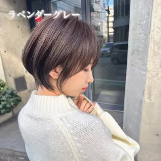 ショート カラー ブリーチなし/暖色/ 透明感/ririkaのヘアスタイル