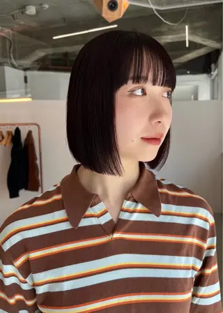 ショート カラー 新貝楓🌀 透明感カラーのヘアスタイル