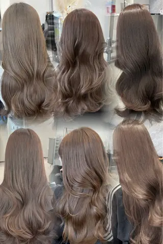 ロング カラー 堀江/透明感 ベージュ/白川幸太のヘアスタイル