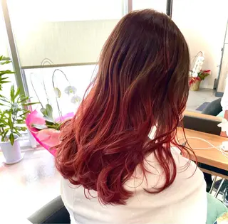 セミロング カラー ✨髪質改善/ハイトー ン/艶髪高山のヘアスタイル
