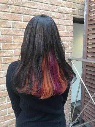 セミロング カラー パーマ ヘアアレンジ メンズ キッズ ネイル マツエク・マツパ サロンドミルク 原宿のヘアスタイル