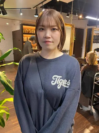 ミディアム カラー ヘアアレンジ 韓国ヘア×髪質 改善🇰🇷シオリのヘアスタイル