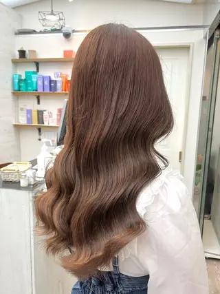 ロング カラー パーマ ヘアアレンジ メンズ 💎髪質改善特化💎 RUITOのヘアスタイル