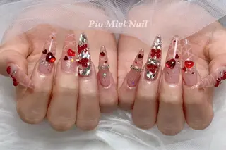 ネイル momo 長さだしのネイルデザイン