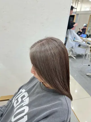 セミロング カラー 太白区/白髪ぼかし ハイライト/千葉達人のヘアスタイル