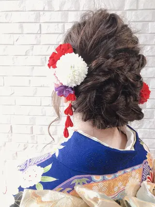 ロング ヘアアレンジ The book hand salon所属・伊藤 さやかのヘアスタイル