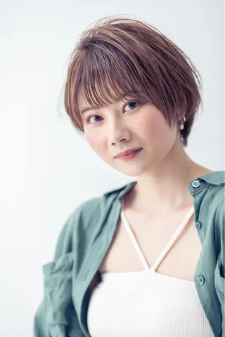 ショート コテ巻きパーマ/韓国 パーマ/佐野のヘアスタイル