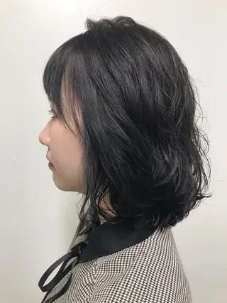 ミディアム カラー パーマ エリアNo.1カラー ⭐️hikaru⭐️のヘアスタイル