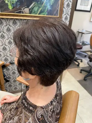 ショート パーマ カバーヘアブリス上尾店所属・飯田 萌友のヘアスタイル