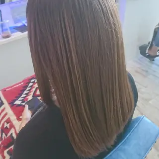 セミロング カラー 中嶌 健一のヘアスタイル