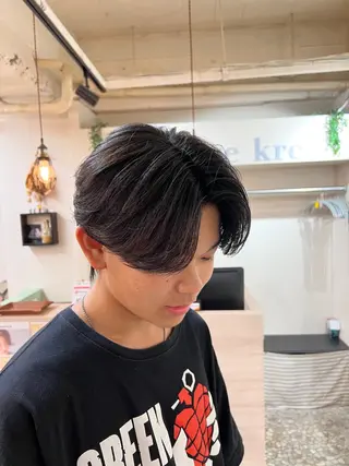 ミディアム パーマ メンズ メンズカットパーマ ✂️ JOYAのヘアスタイル