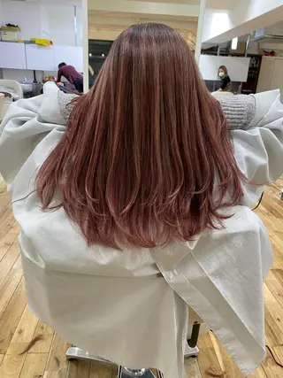 セミロング カラー ヘアアレンジ 久米 治仁のヘアスタイル