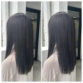 セミロング カラー 富原 そらのヘアスタイル