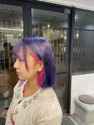 ミディアム 絶対綺麗な暖色カラー 🎯あります✨増渕✨のヘアスタイル