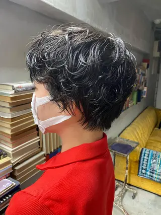 ショート パーマ お任せヘア☘️☘️ 及川渚のヘアスタイル