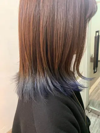 セミロング カラー クオーレ hairのヘアスタイル