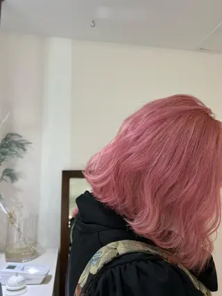 ミディアム カラー ボブ美容師 /馬場 翼のヘアスタイル