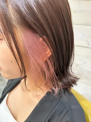 ショート カラー 顔まわりカット/ボブ /🧁とーこ🧁のヘアスタイル