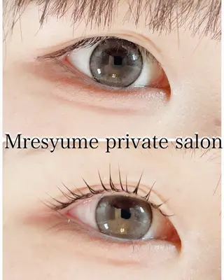 マツエク・マツパ Mresyume MAYUのマツエク・マツパデザイン