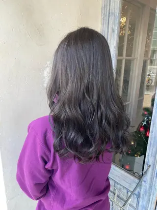 セミロング カラー 森 早希絵のヘアスタイル