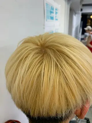 ショート I S所属・🌿透明感カラー‪ 縮毛矯正✨かずきのヘアスタイル