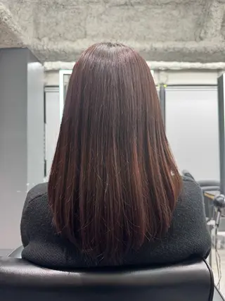 セミロング カラー 吉満 翔のヘアスタイル
