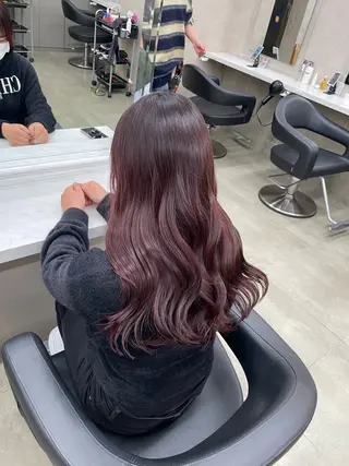 ロング カラー ヘアアレンジ 💗横浜美容室 💗HARUNAのヘアスタイル
