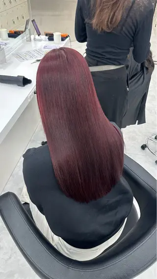 ロング カラー mina/暖色カラー 🥀韓国風カット🥀のヘアスタイル