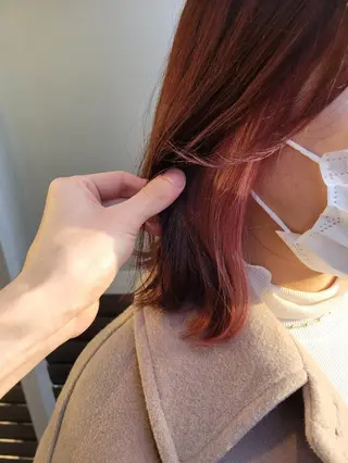 ミディアム カラー レイヤー/ショート /山田譲治✂️のヘアスタイル