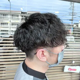 パーマ メンズ 筒井 璃音のヘアスタイル