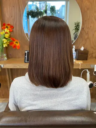 ミディアム 🫧縮毛矯正🫧ai hara🫧表参道のヘアスタイル