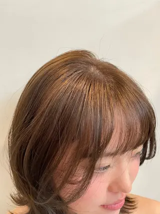 ミディアム カラー 艶髪カラー/view ひなのヘアスタイル