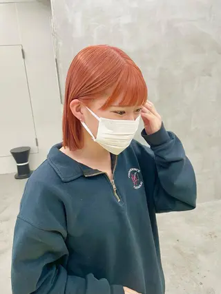 ミディアム カラー パーマ ヘアアレンジ メンズ ハイトーン/レイヤー 🌸さくらのヘアスタイル