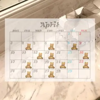 ロング カラー クルミ🤍推し活 🎀ヘアアレンジのヘアスタイル